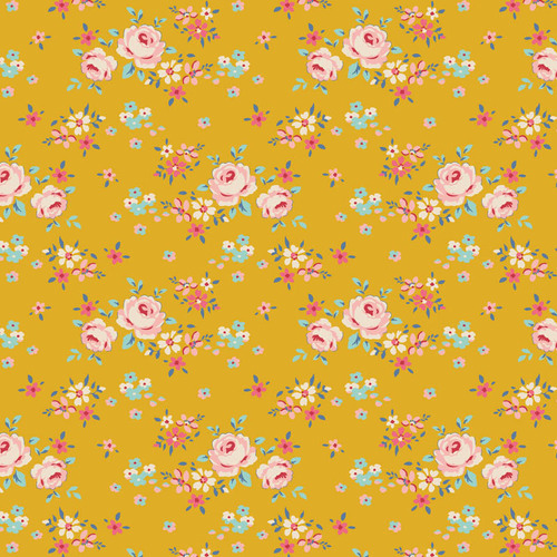 Tilda Creating Memories 130117 Gracie Yellow Quilting Fabric