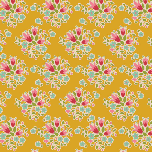 Tilda Creating Memories 130123 Lulu Yellow Quilting Fabric
