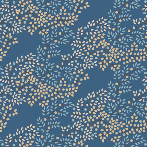 Tilda Creating Memories 130127 Berrytangle Prussian Quilting Fabric