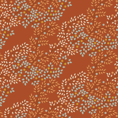 Tilda Creating Memories 130140 Berrytangle Copper Quilting Fabric