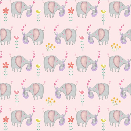 Baby Love Baby Elephants Pink 3045/11591P 