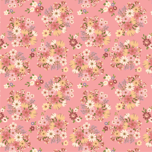 Nature Sings NS24101 Send Her Flowers Pink Quilting Fabric