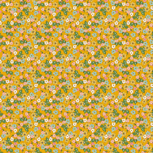 Bloom True Flora Yellow BT22106 Quilting Fabric