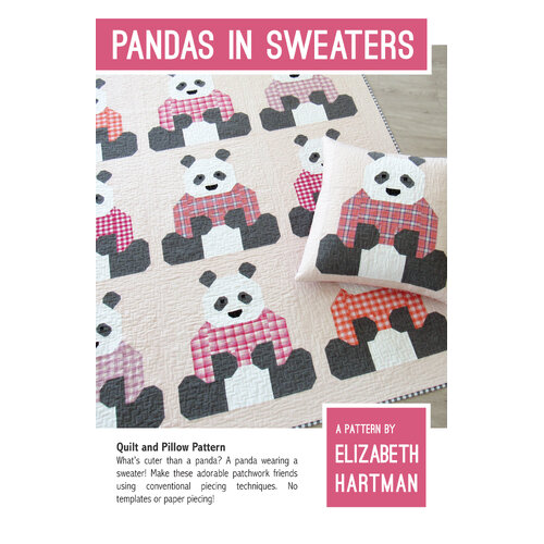 Pandas in Sweaters by Elizabeth Hartman EH064 Quilt Pattern