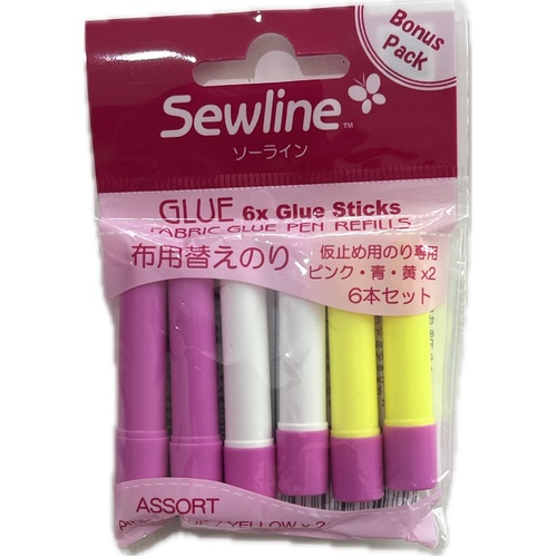 Sewline Glue Pen MULTI Refills (6 Pack)