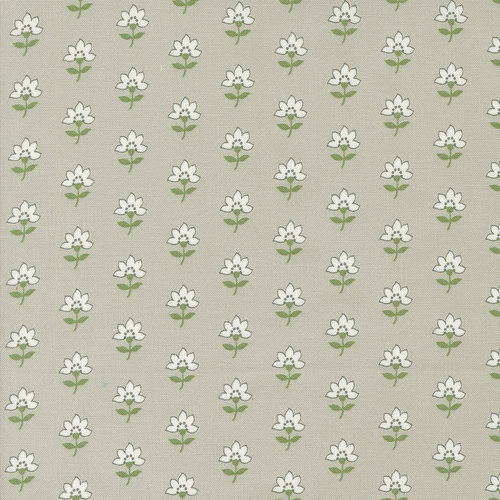 Shoreline Coastal Florals Grey 55301 16 Quilting Fabric
