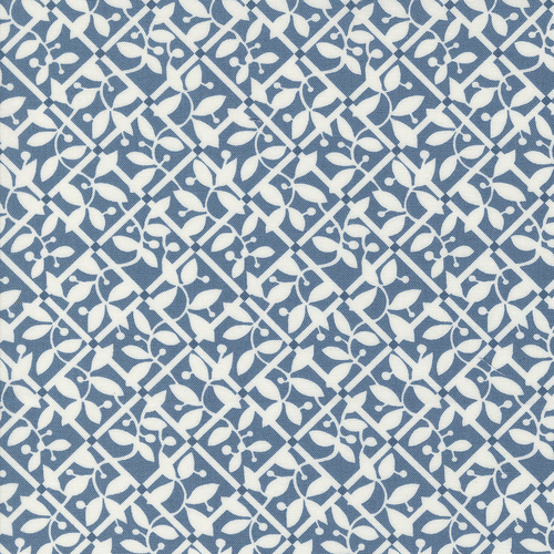 Shoreline Lattice Checks Medium Blue 55303 13 Quilting Fabric