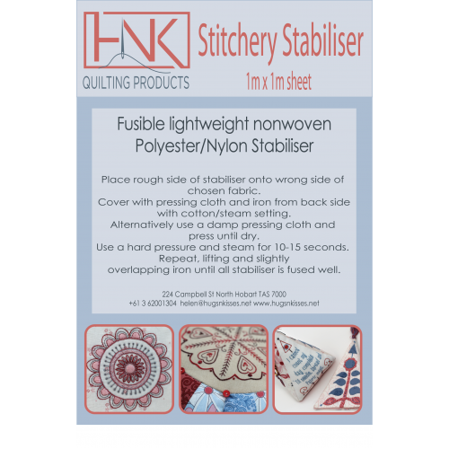 Stitchery Stabliser 100cm X 100cm Sheet