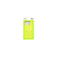 Quilt Ruler -Non Slip Fluro Neon 6.5" x 12"