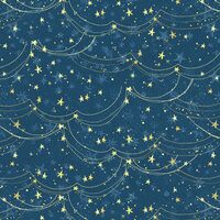 Christmas Magic Stary Night Navy 1121-2055 MAGIC STARS DARK BLUE