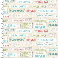 Beach Travel Cream Signs
