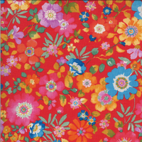Lulu 33581 14 Flower Garden Geranium Fabric