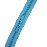 Light Blue Parrot Double-Slide Handbag Zipper 110cm (43" ) (Size #5)