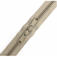 Natural Double-Slide Handbag Zipper 110cm (43" ) (Size #5)
