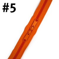 Pumpkin Double-Slide Handbag Zipper 110cm (43" ) (Size #5)