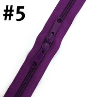Tahiti Double-Slide Handbag Zipper 110cm (43" ) (Size #5)