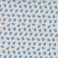 Picture Perfect Ivory Blue M2180621 Quilting Fabric