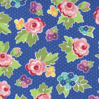 Love Lily Blueberry M2411018 Patchwork Fabric