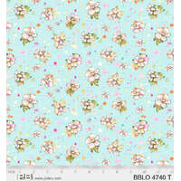 Boots & Blooms PB4740T Teal Floral Quilting Fabric