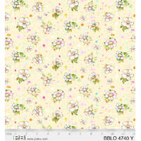 Boots & Blooms PB4740Y Yellow Floral Quilting Fabric