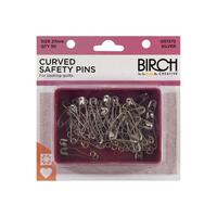 Birch Pins Safety Steel Curved 27mm 
