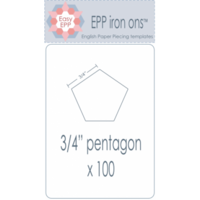 Hugs n Kisses EPP Iron-ons 100 X 3/4" Pentagon
