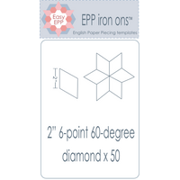 Hugs n Kisses EPP Iron-ons 50 X 2" 60-degree Diamonds EPP59