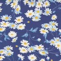 Story Time Navy Real Daisy m2179118 Patchwork Fabric 