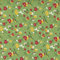 Story Time Green Calico Floral m2179315 Patchwork Fabric 