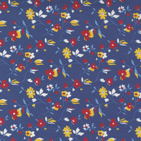 Story Time Navy Calico Floral m2179318 Patchwork Fabric