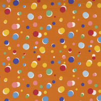 Story Time Orange Happy Dots m2179513 Patchwork Fabric 