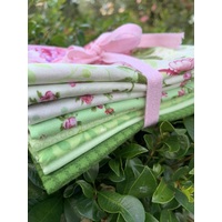 Rose Whispers Green 8 Piece Bundle (Available as 1/4m, 1/2m, 3/4m or 1m)
