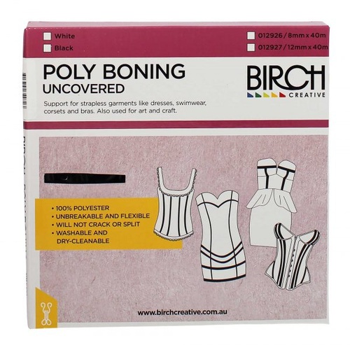 Boning Polyester 12mm - Sold per Metre