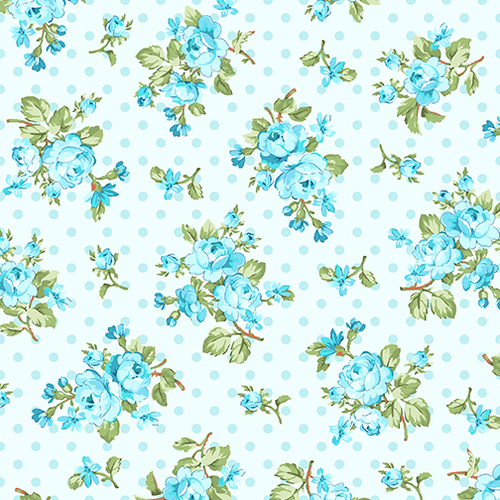 Rose Whispers Rose Bouquet Aqua 10364-24