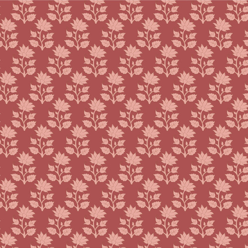 Tilda Sanctuary Blenders Mira Rhubarb 110105 Patchwork Fabric 