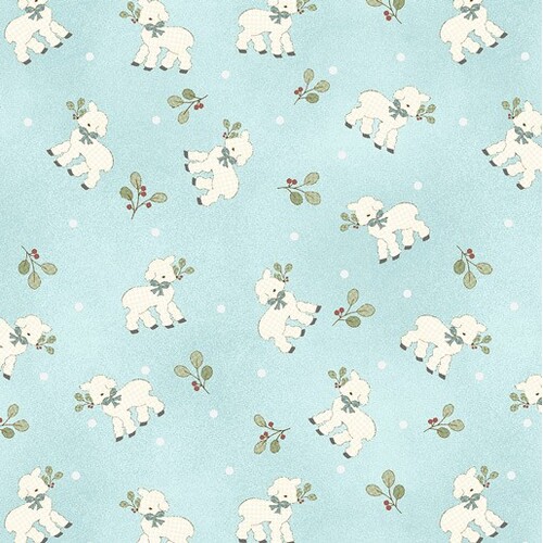 ABC Story Baby Lamb Tossed Turquoise 1105 7483