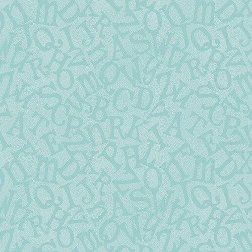 ABC Story Tossed Alphabet Turquoise 1105 7784
