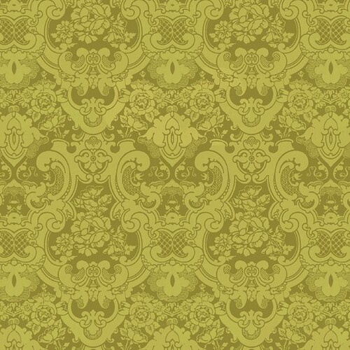 Christmas Magic Brocade Lime 1121-2440 Patchwork Fabric