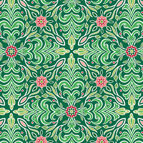 Holiday Jewels MEDALLION Green 1124-6240