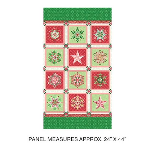 Holiday Jewels 1124-6699 Panel SNOWFLAKE  MULTI 24″x44″ PANEL