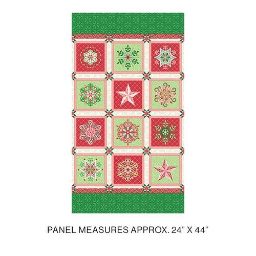 Holiday Jewels 1124-6699 Panel SNOWFLAKE PANEL MULTI 40″x44″