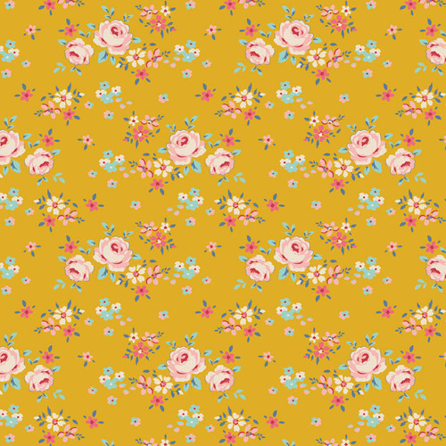 Tilda Creating Memories Spring 130117 Gracie Yellow Quilting Fabric