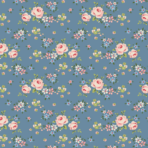 Tilda Creating Memories 130129 Gracie Blue Quilting Fabric