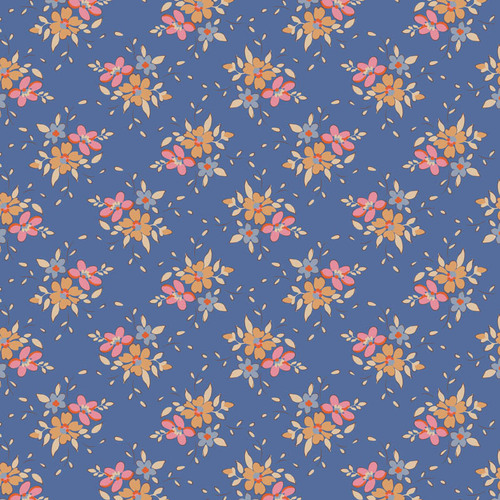 Tilda Creating Memories 130132 Frida Blue Quilting Fabric