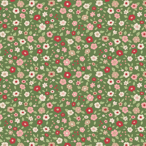 Tilda Creating Memories 130145 Evie Green Quilting Fabric