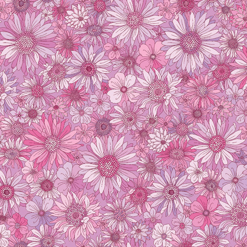 Sleepovers Pink 280cm (108") wide 13574W/7426 Wide Back Quilting Fabric