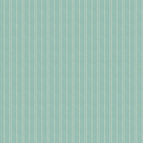 Tilda Creating Memories Spring 160060 Seamstripe Teal Woven Quilting Fabric
