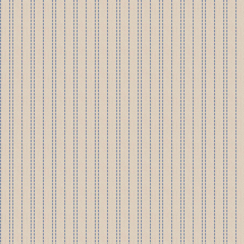 Tilda Creating Memories 160069 Seamstripe Blue Woven Quilting Fabric