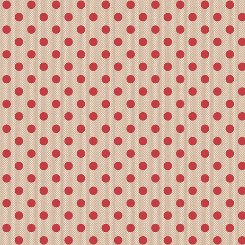 Tilda Creating Memories 160085 Polkadot Red Woven Quilting Fabric