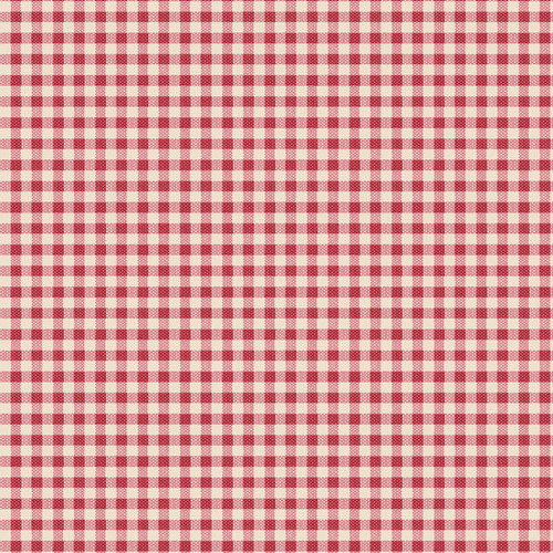 Tilda Creating Memories 160087 Gingham Red Woven Quilting Fabric